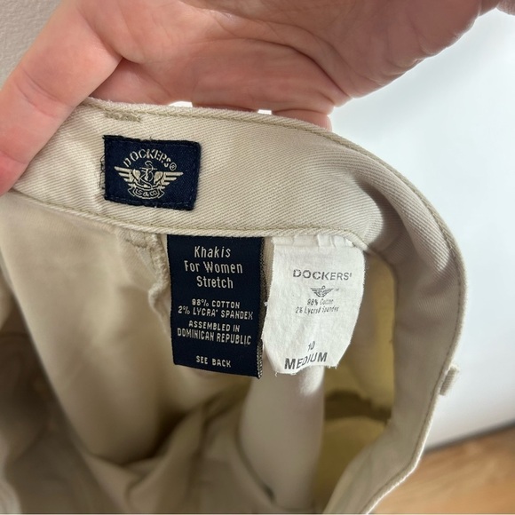Dockers Vintage Tan Khaki Pants Sz 10 Work Career Women’s - Picture 5 of 7
